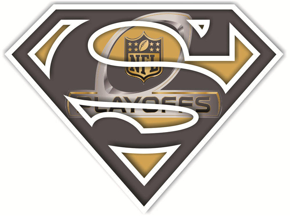 NFL Playoffs superman logos fabric transfer